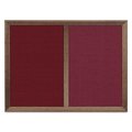 United Visual Products Enclosed Corkboard, 1 Door, 60"x36", 4" Fra, UV3417-BRONZE-KEYLIME UV3417-BRONZE-KEYLIME